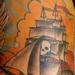 Traditional Pirate Ship Tattoo Design Thumbnail